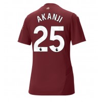 Camiseta Manchester City Manuel Akanji #25 Tercera Equipación Replica 2024-25 para mujer mangas cortas